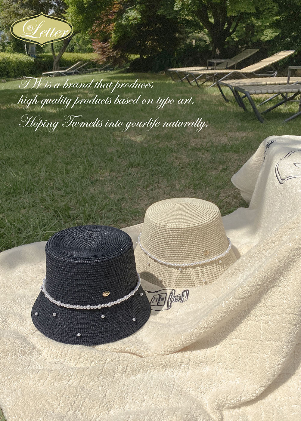 TW Classy Pearl Hat (2color)
