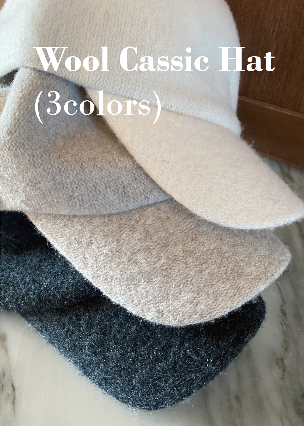 [Pick] Wool Cassic Hat (3colors)